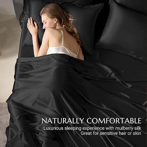 Miniatura 10 de THXSILK funda de almohada de seda de morera para cabello y piel, con cremallera oculta, seda de morera natural de 19momme en ambos lados