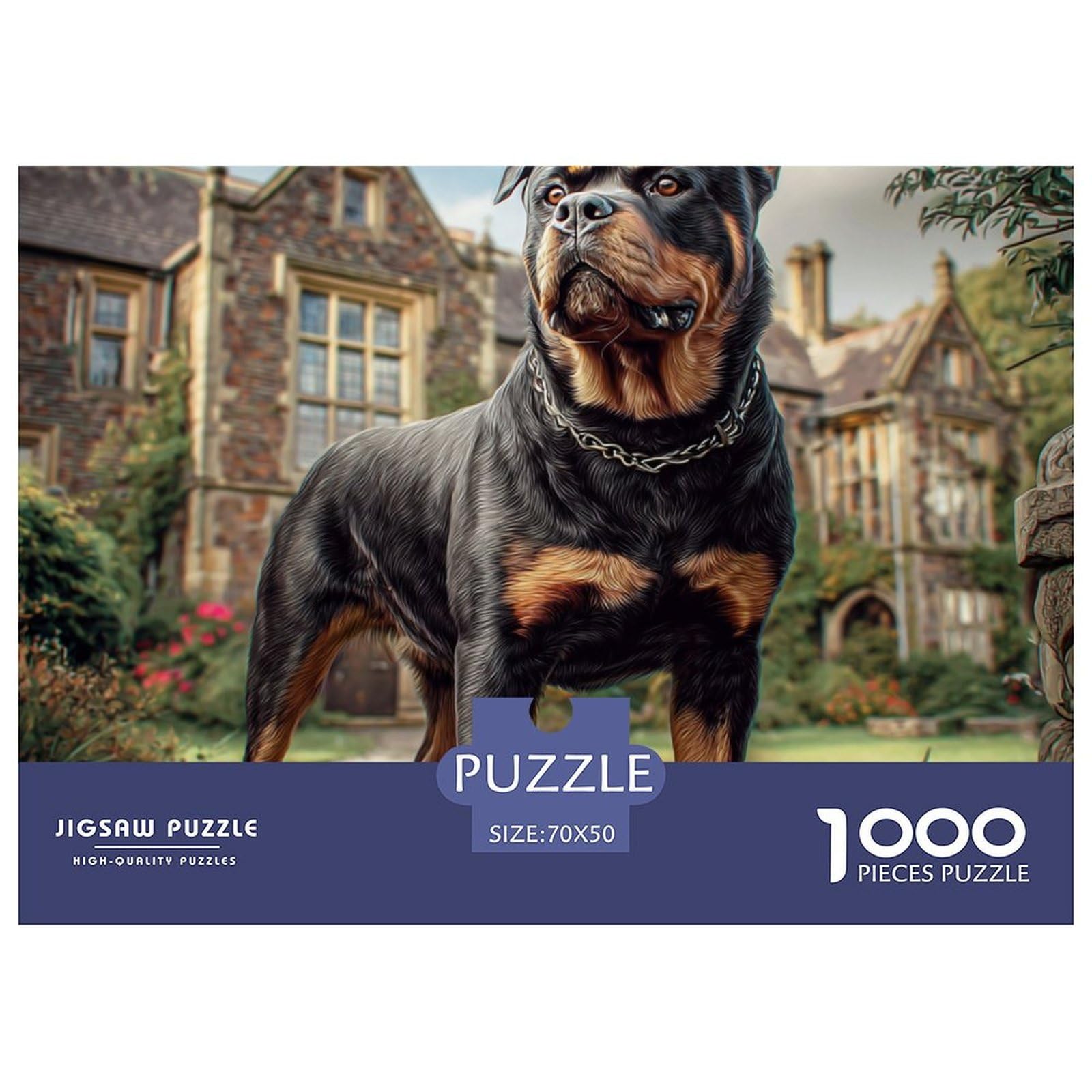 Puzzle de 1000 piezas de Rottweiler para decoración de salón 8