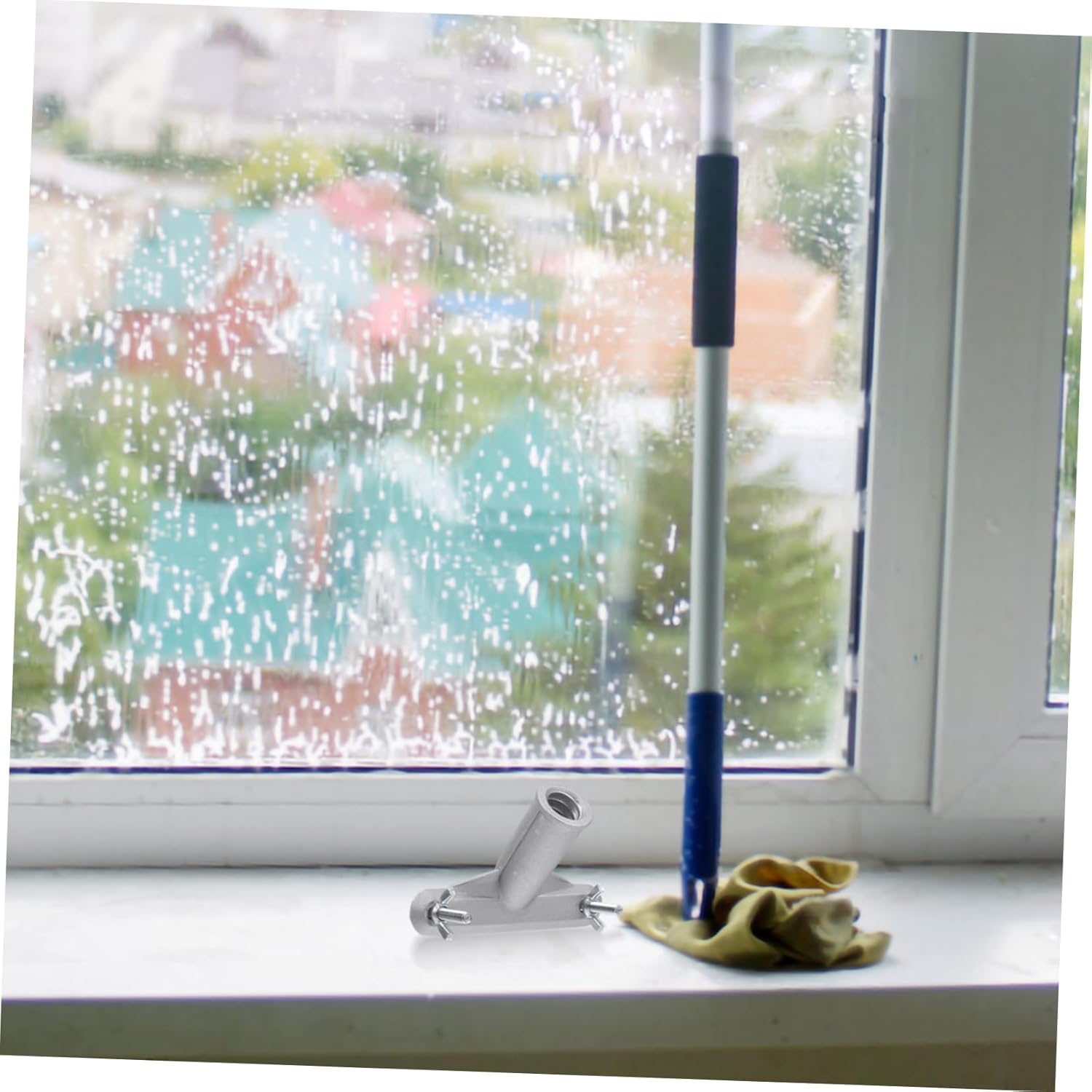 5pcs Broom Handle Bracket Adapter with Mounting Brackets for Connection Thread Tip Efficient Cleaning for Brooms and Mop Handles