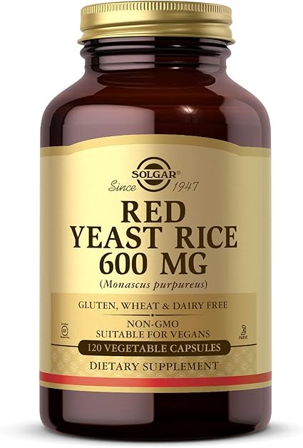 Amazon Com Solgar Red Yeast Rice 600 Mg 120 Vegetable Capsules Supports Heart Health Fermented To Increase Bioavailability Non Gmo Vegan Gluten Free Dairy Free Kosher 60 Servings Health Household