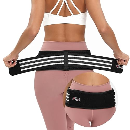 Miniatura 13 de S-XXL - Cinturón de cadera sacroilíaco SI para mujeres y hombres, alivia la ciática, pélvica, espalda, soporte de espalda baja, cinturón de apoyo