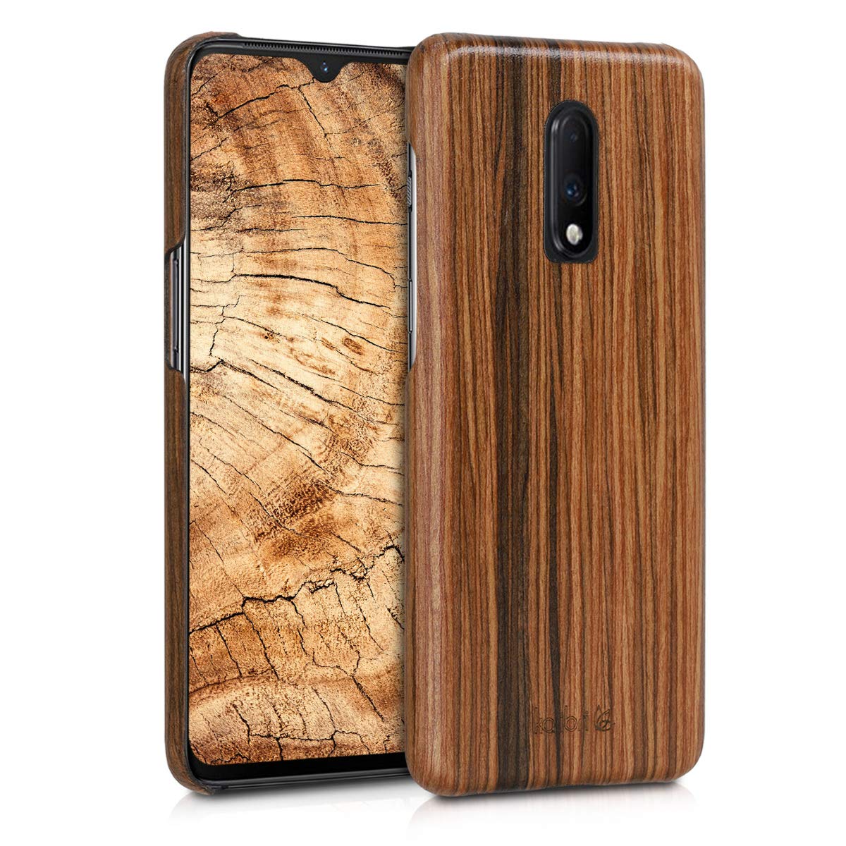 Kalibri Case Compatible With Oneplus 2019 Wood Case Slim