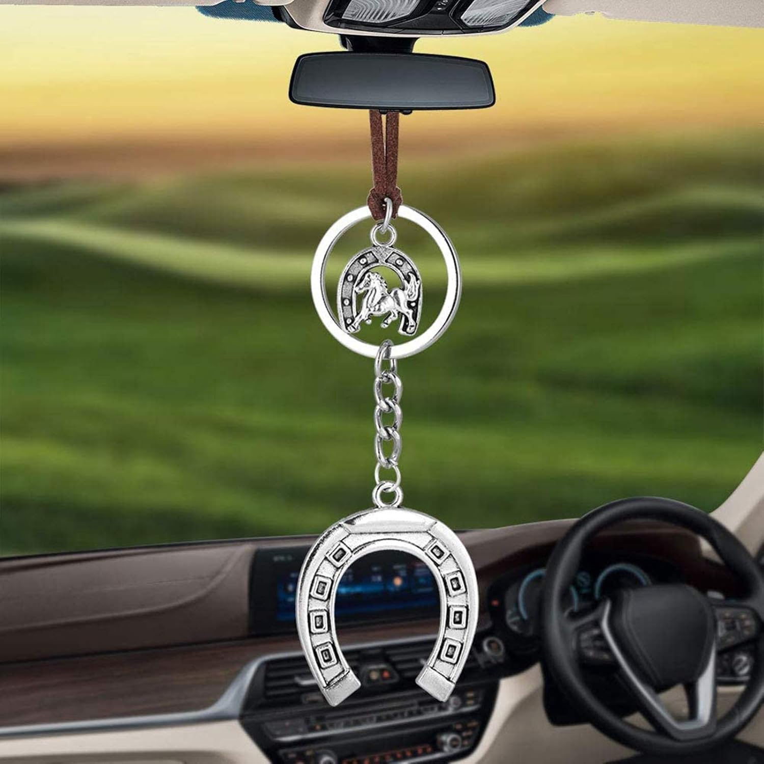 FJKWLC Car Rear View Mirror Pendant Car Pendant Rearview