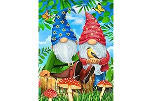 DIY Gnome Diamond Painting Kit: A Bewitching Canvas of Springtime Splendor