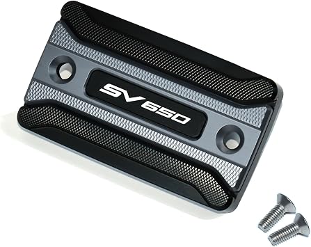Brake Master Cylinder Cap Compatible with Suzuki SV650 SV650X SV650S SFV650 Gladius, CNC Aluminum Alloy Made Titanium