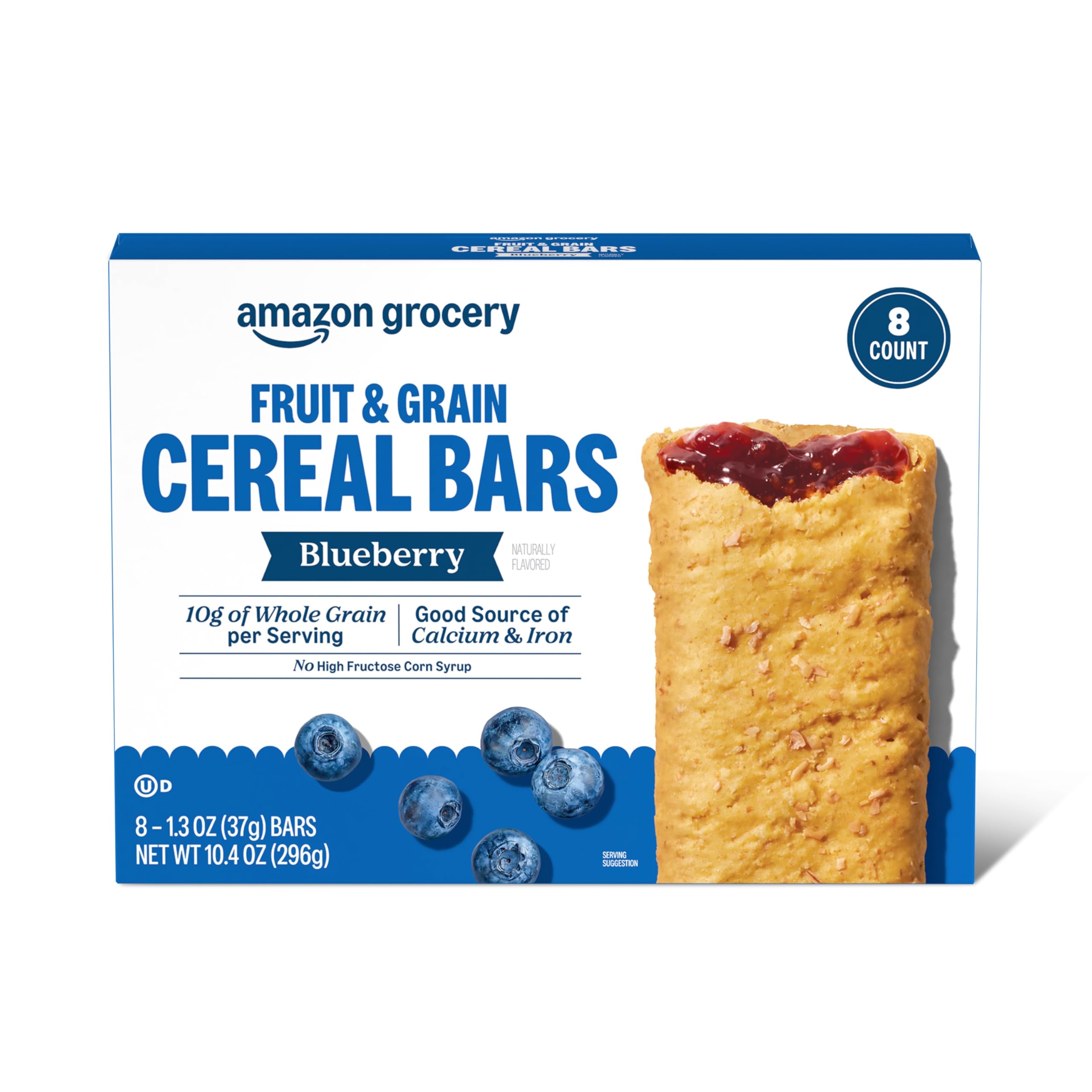 Blueberry Fruit & Grain Cereal Bars, 1.3 Oz, 8 Ct (Previously Fresh Brand, Packaging May Vary)