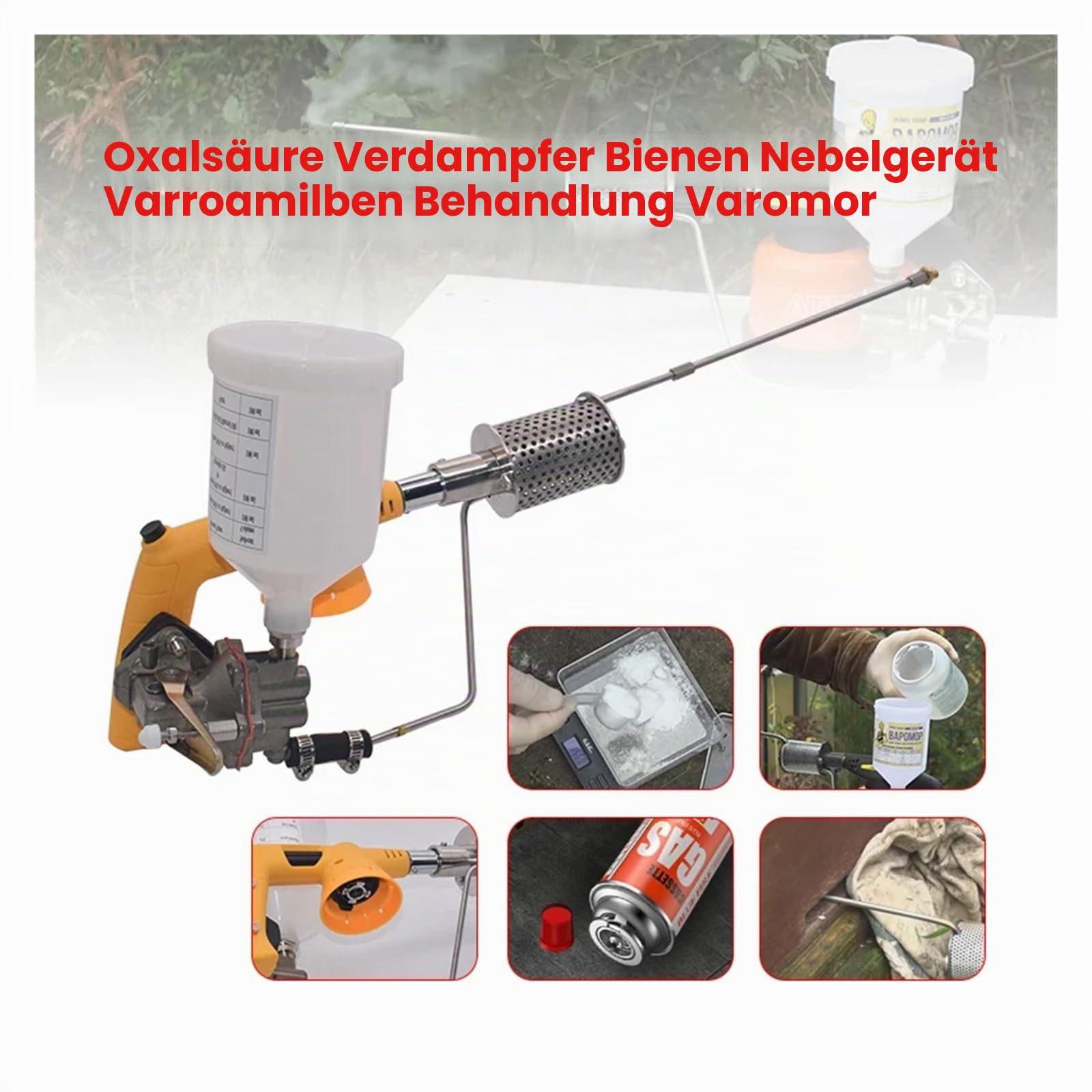 Oxalsäureverdampfer, Oxalsäure-Verdampfer, Bienenvernebler, Behandlung von Varroa-Milben, Propan-Insektenvernebler, schnell und effektiv, Milbenbekämpfung(Blue)