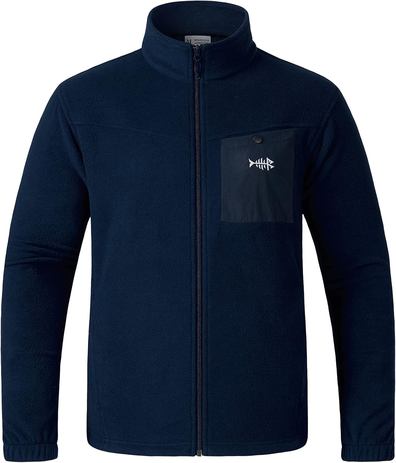 BASSDASH AllDay Men’s Full Zip Fleece Jacket Soft Breathable Mid-Weight Polar Fleece Winter Coat with Pockets : Clothing, Shoes & Jewelry