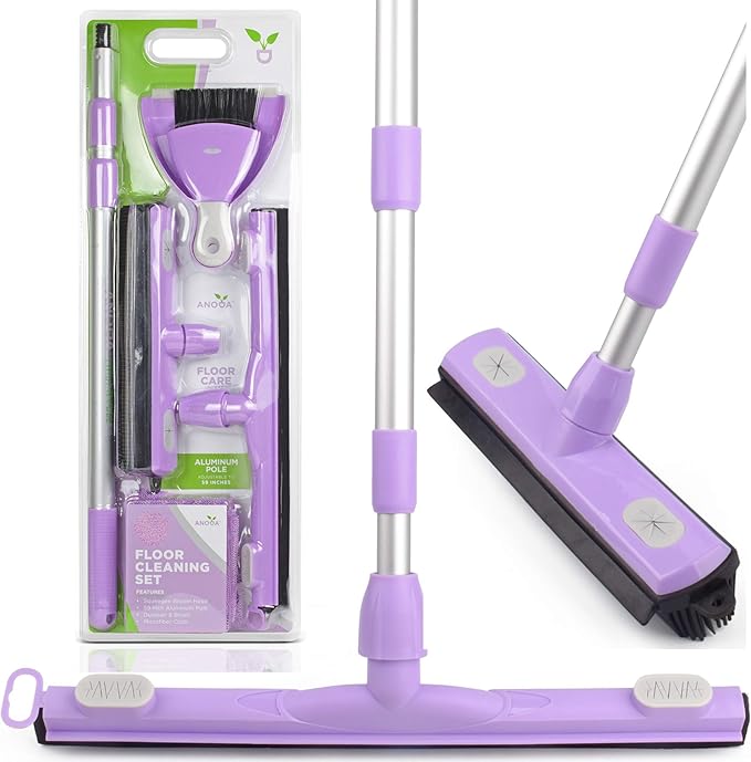 Anoda 2Head Household Push Broom Cleaning Tool Set