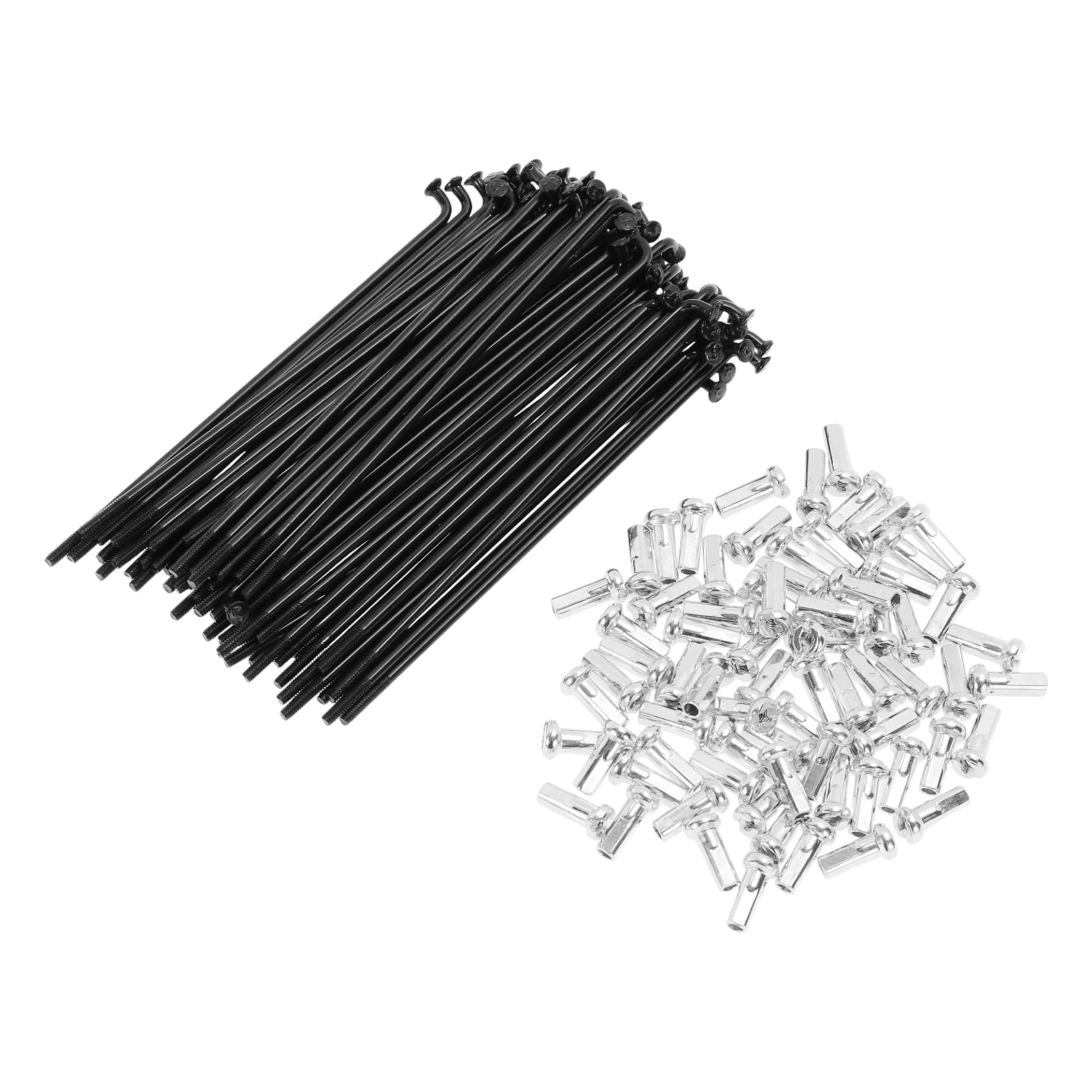 TUCKBOLD 72 Set 14G Bicycle Spokes 93mm Bike Wheel Spokes Carbon Steel Black