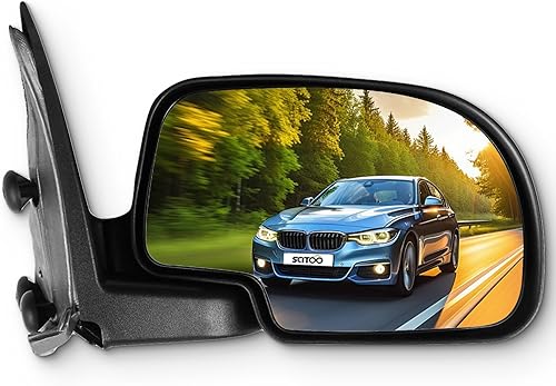 SCITOO Espejo retrovisor lateral derecho del pasajero para 1999-2007 para Chevy Silverado Pickup 2000 para Chevy Suburban 1999-2006 para GMC Sierra