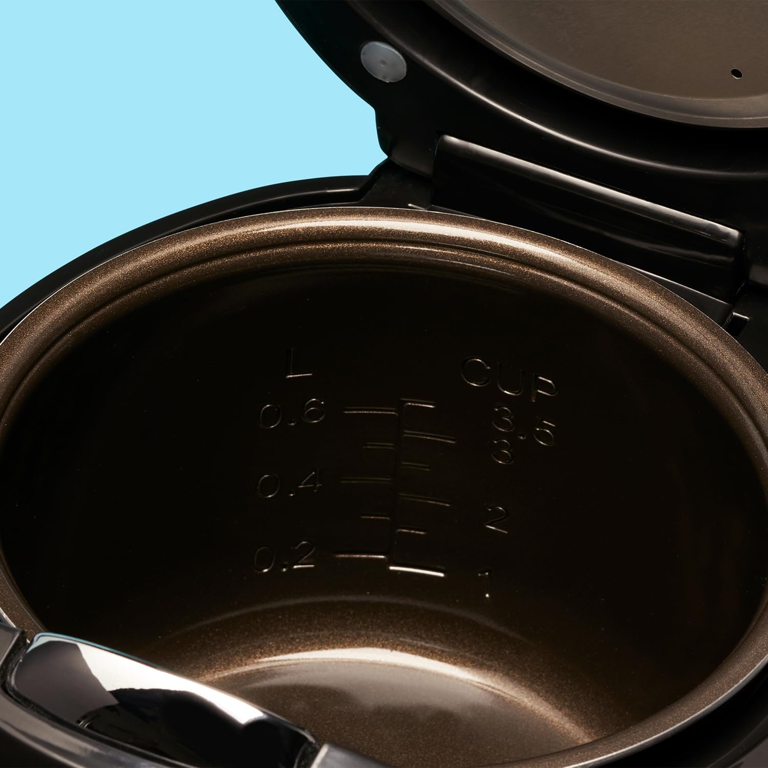 Reishunger Mini Olla Arrocera Eléctrica y Vaporera en Negro hasta 3 Personas (0.6 l) – Hervidor de Arroz con 8 Programas - Con Pantalla LED y Función Automática de Mantenimiento del Calor