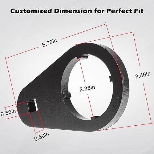 Miniatura 6 de Bonbo Kit de retención de tuerca de bloqueo de engranaje de 5ª y llave de tuerca de engranaje de 1/2 pulgada para transmisión Dodge Cummins NV4500
