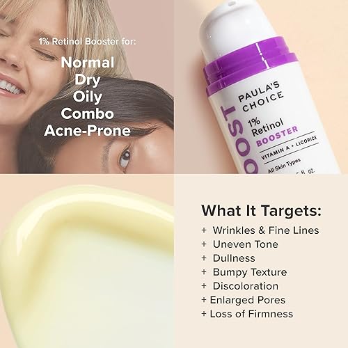 Miniatura 4 de Paula's Choice BOOST 1% Retinol Booster, vitamina A y suero de regaliz para líneas finas y arrugas, 0.5 onzas