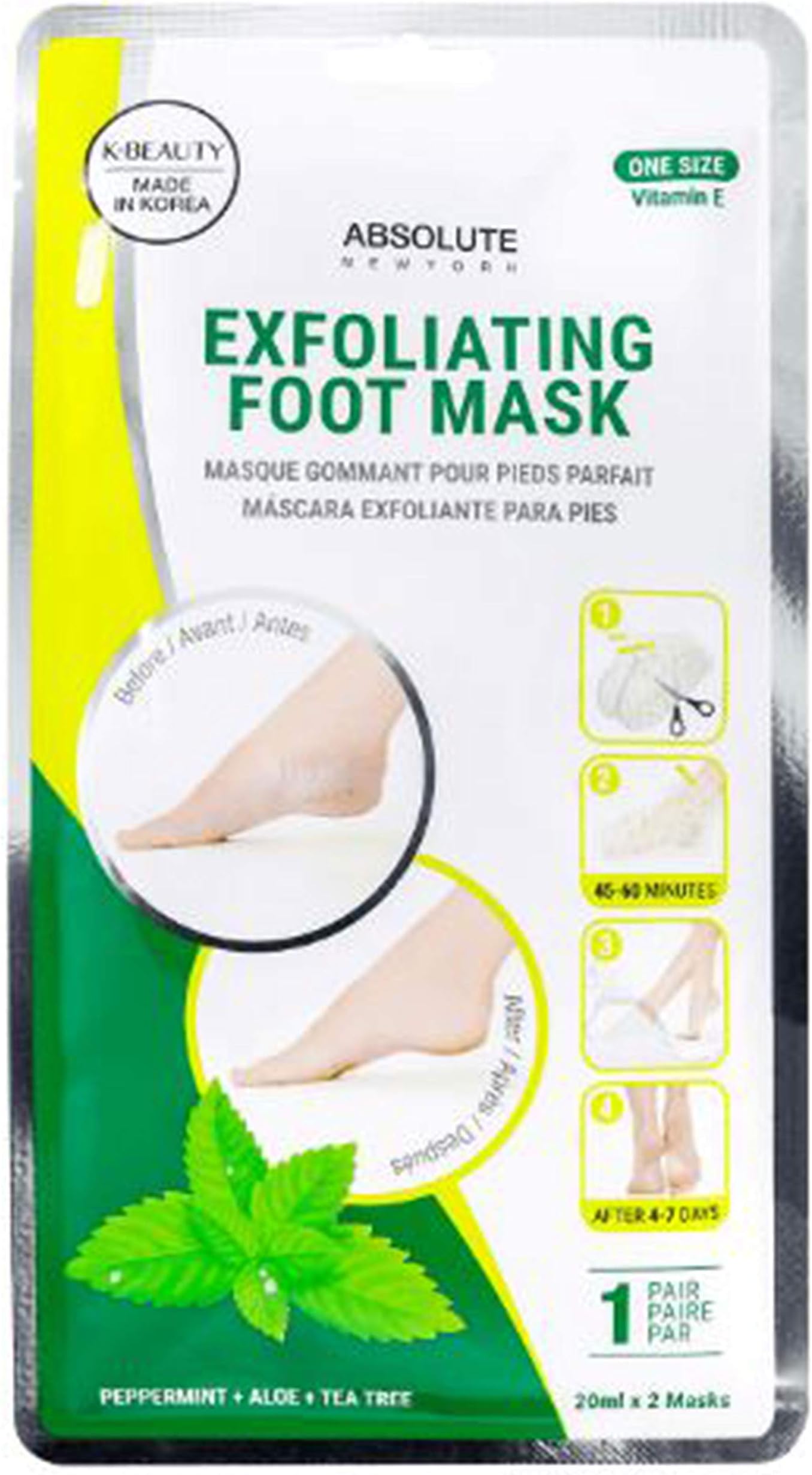 Absolute New York Exfoliating Foot Mask