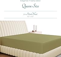 Vista 116 de Carressa Linen Sábana bajera ajustable 100% algodón tamaño King – Sábana bajera de 800 hilos King de algodón, lujosamente suave, refrescante