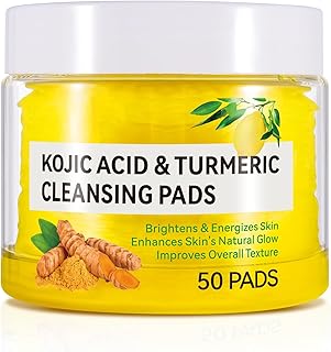 Almohadillas de limpieza de cúrcuma, ácido kó...