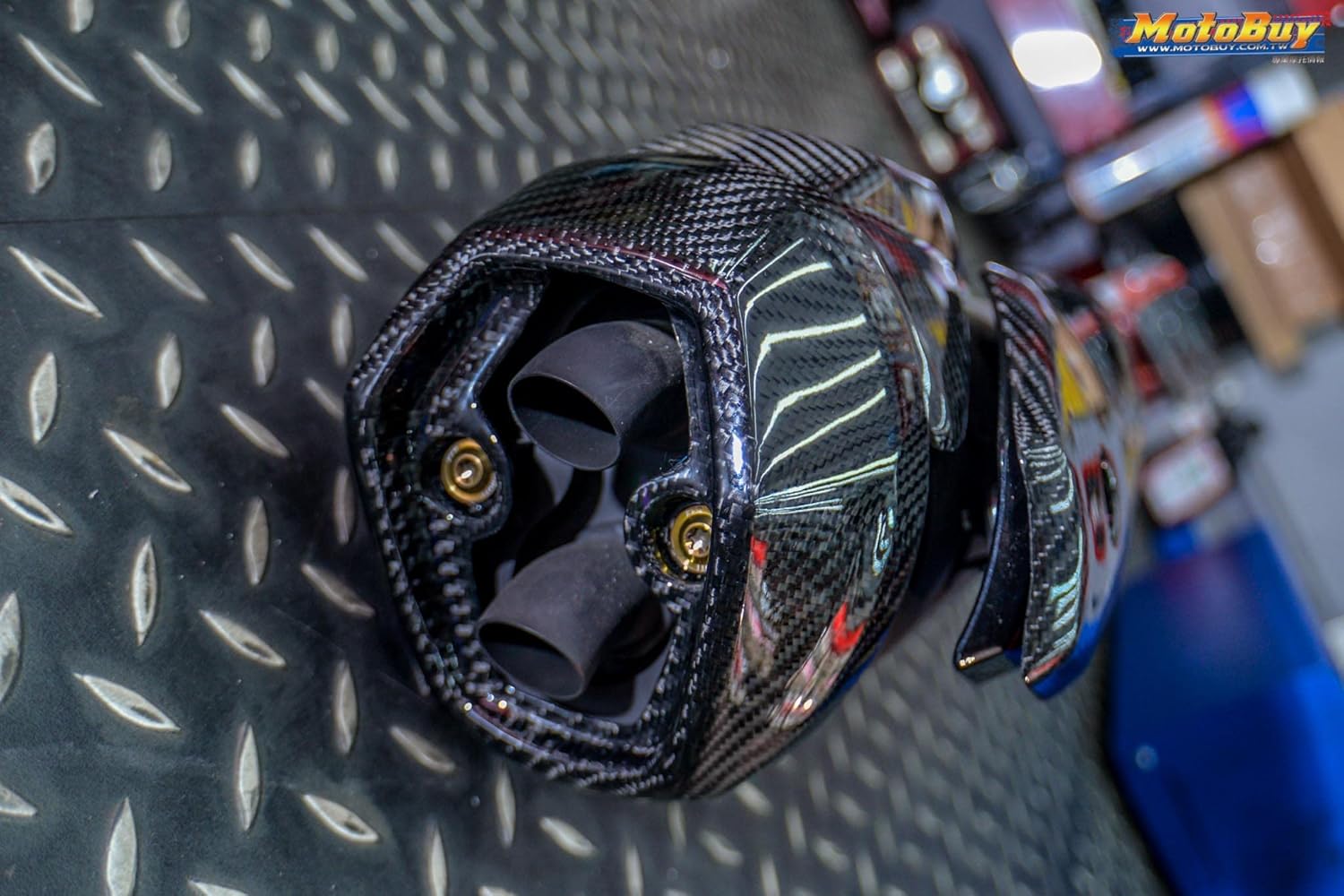 MOS Carbon Fiber Muffler Protector Cover Compatible with Kymco AK550 2017-2025 and AK550 AK575 Premium 2022-2025