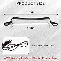 Vista 2 de Luces LED de matrícula de 12 V CC, luz universal de matrícula, conjunto de lámpara de matrícula impermeable, luz LED de placa de repuesto
