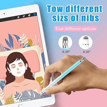 8 PCS Stylus Pen,2-in-1 Stylus Pen for Touchscreen,High Precision and Sensitivity,Suitable for iPhone/ipad/Android Tablets,Compatible with All Touch Screens