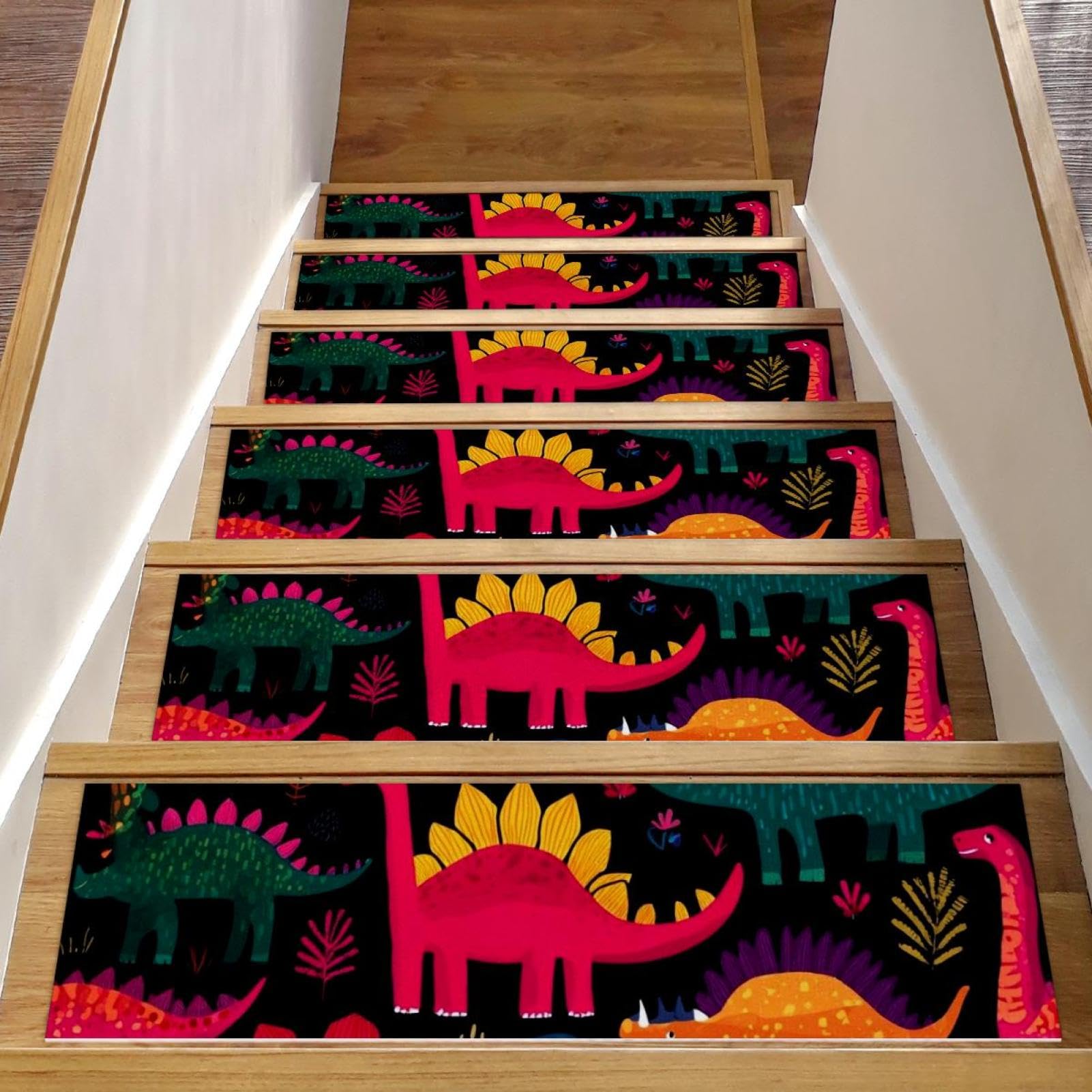 Tapis d'escalier antidérapants pour sécuriser les marches bois de la salle de jeu