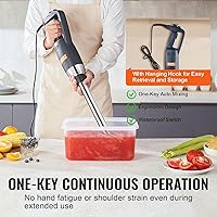 Vista 4 de VEVOR Licuadora de inmersión comercial de velocidad constante Licuadora de mano resistente de 350W Licuadora de mano de acero inoxidable 304