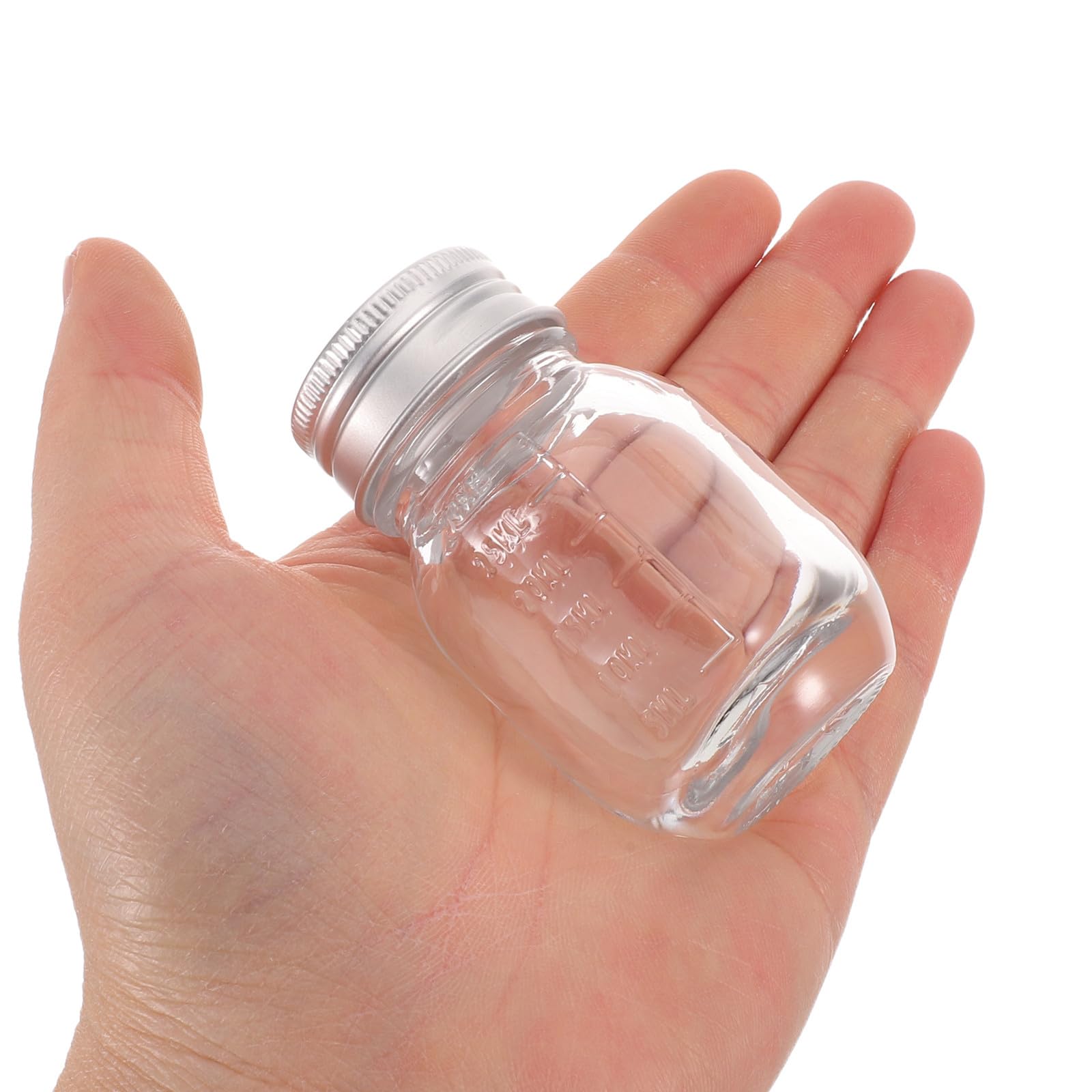 Flaconi in Vetro Trasparente Graduati 30ml con Tappo a Vite 12 Pezzi