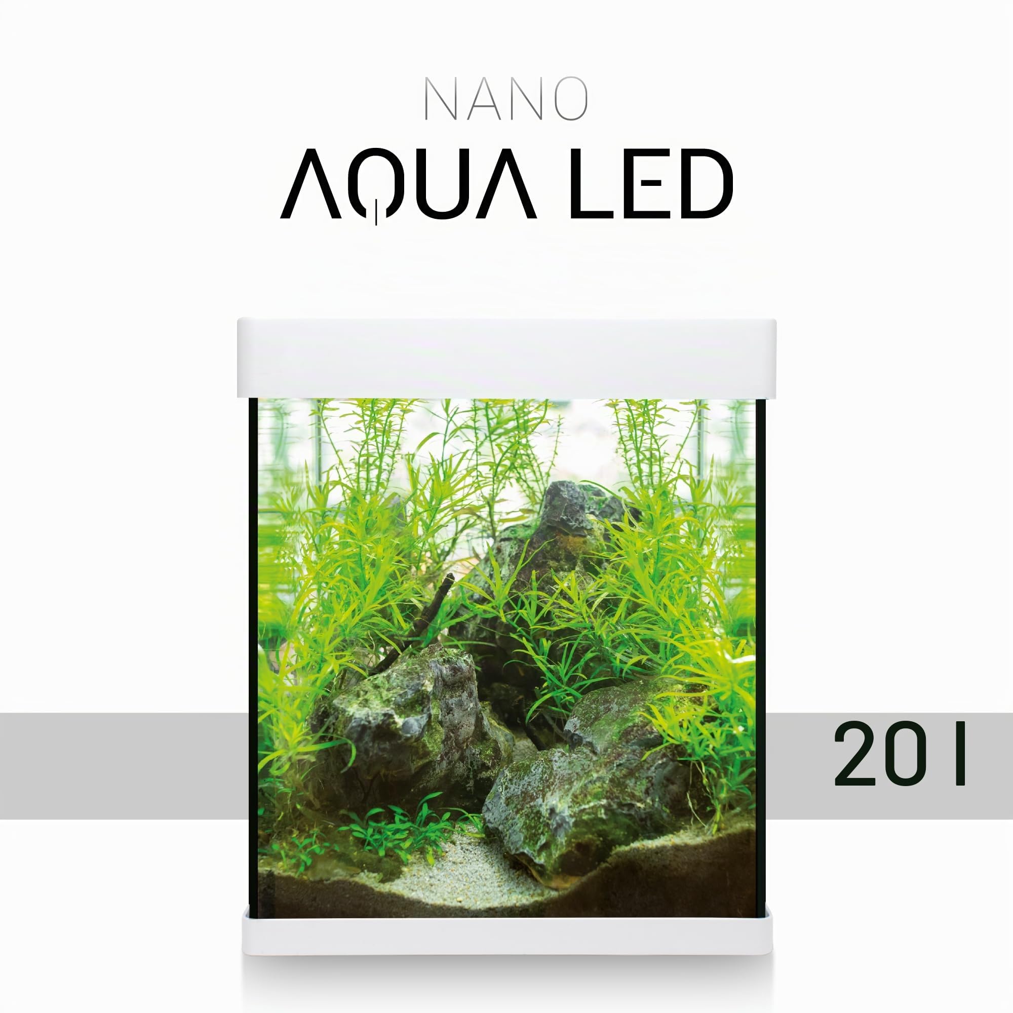 ICA KNA20 Nano AquaLED Crystal 20 Nano Aquarium, 20 Liter