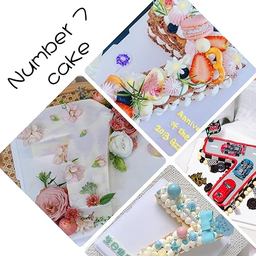 Miniatura 5 de Dioycli Moldes de silicona con números grandes para hornear pasteles 3D, molde personalizado para pasteles de cumpleaños y boda, aniversario, número