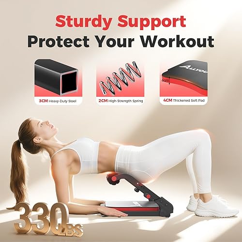 Miniatura 7 de Ab Machine,Sit Up Exercise Equipment& Core Machine, Workout Equipment,Adjustable Ab Trainer with 3 Resistance Levels and Removable Auxiliary