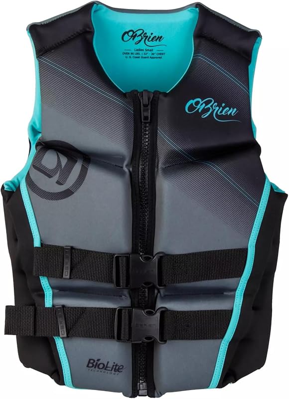 Chaleco salvavidas Flex V-Back LTD para mujer - Flotabilidad de nivel 70 aprobada por la Guardia Costera de EE. UU. - Actividad deportiva acuática que incluye paseos en bote, remo, esquí, surf y natación | Construcción de neopreno, paneles de flotabilidad con núcleo de espuma, correas y hebillas ajustables, ligero de secado rápido, PFD tipo III