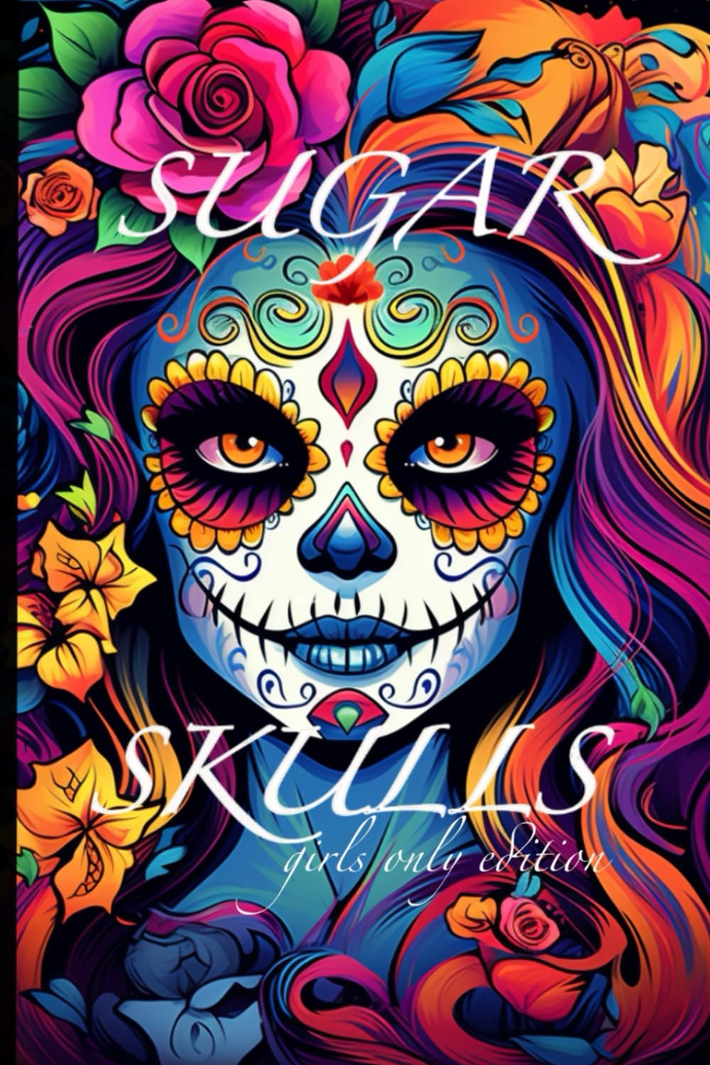 Sugar skulls: Girls edition (Sugar skulls colouring book)
