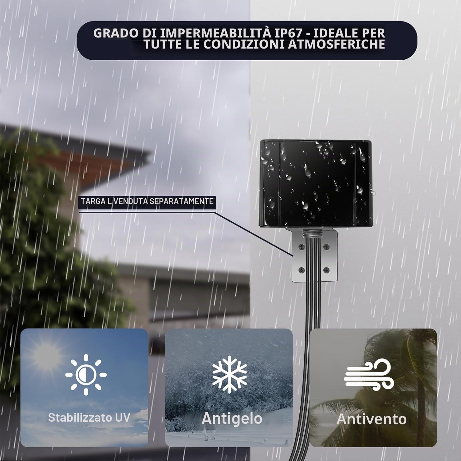 Maswell Antenna 5G, 2X2 MIMO 5G + 2X2 MIMO WiFi 6 da esterno, Antenna esterna Omni 600-8000 MHz per WiFi 6E WiFi 7 cellulare 5G 4G+ LTE-A, LMR195 equivalente SMA maschio