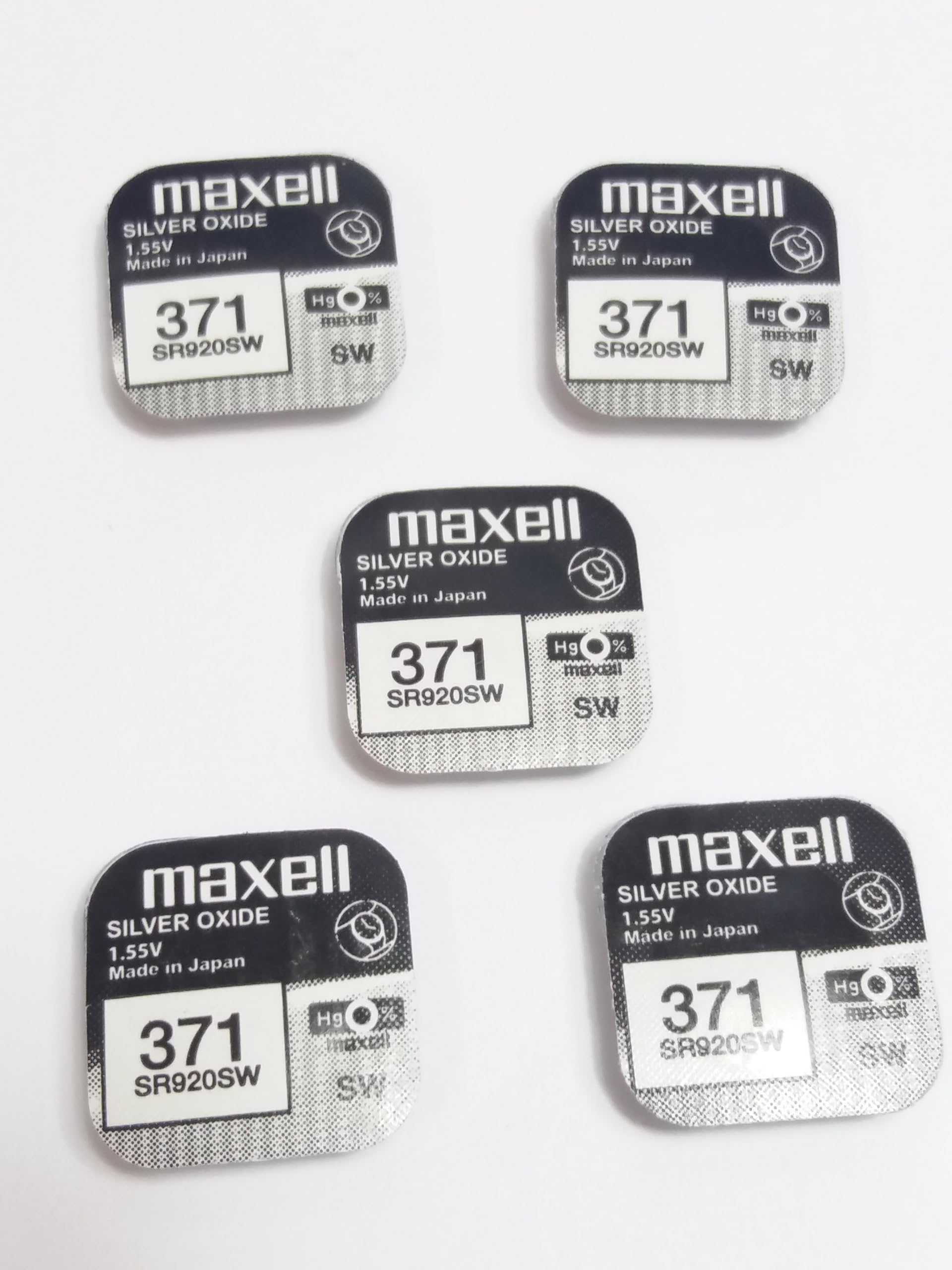 5 sztuk Maxell SR920SW SR69 SR920 371 Srebrno-tlenkowy akumulator do zegarka