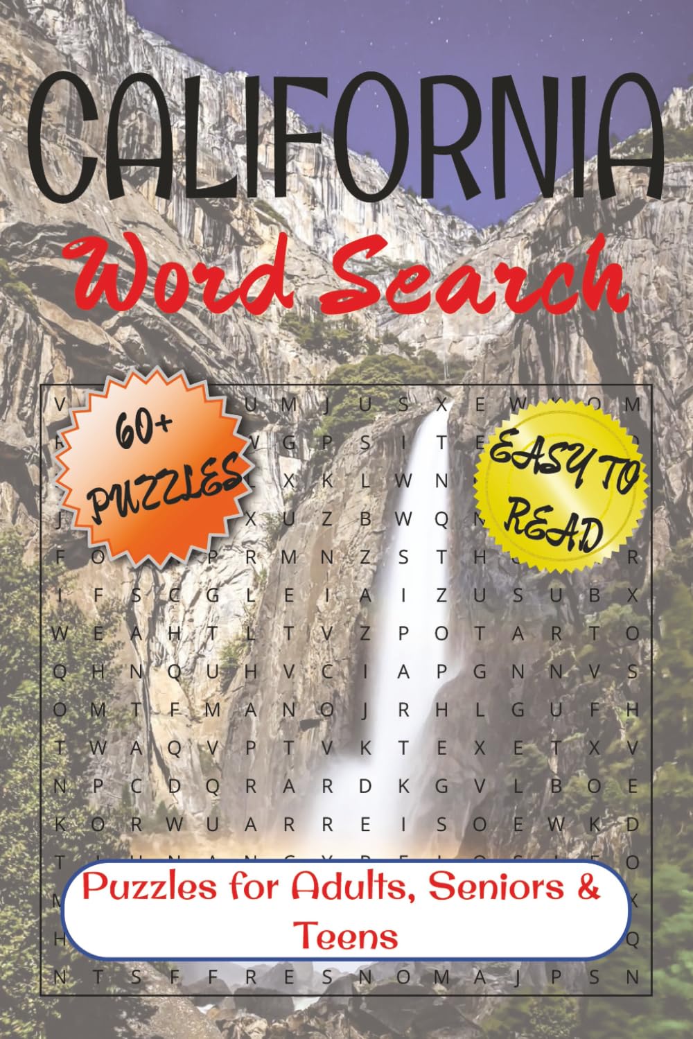 California Word Search Puzzle Book: Word Searches with Easy to Read Print about California, Californian Nature, Cities, Culture, and More | 6x9 ... … Gift for Vacations, Holiday & Free Times