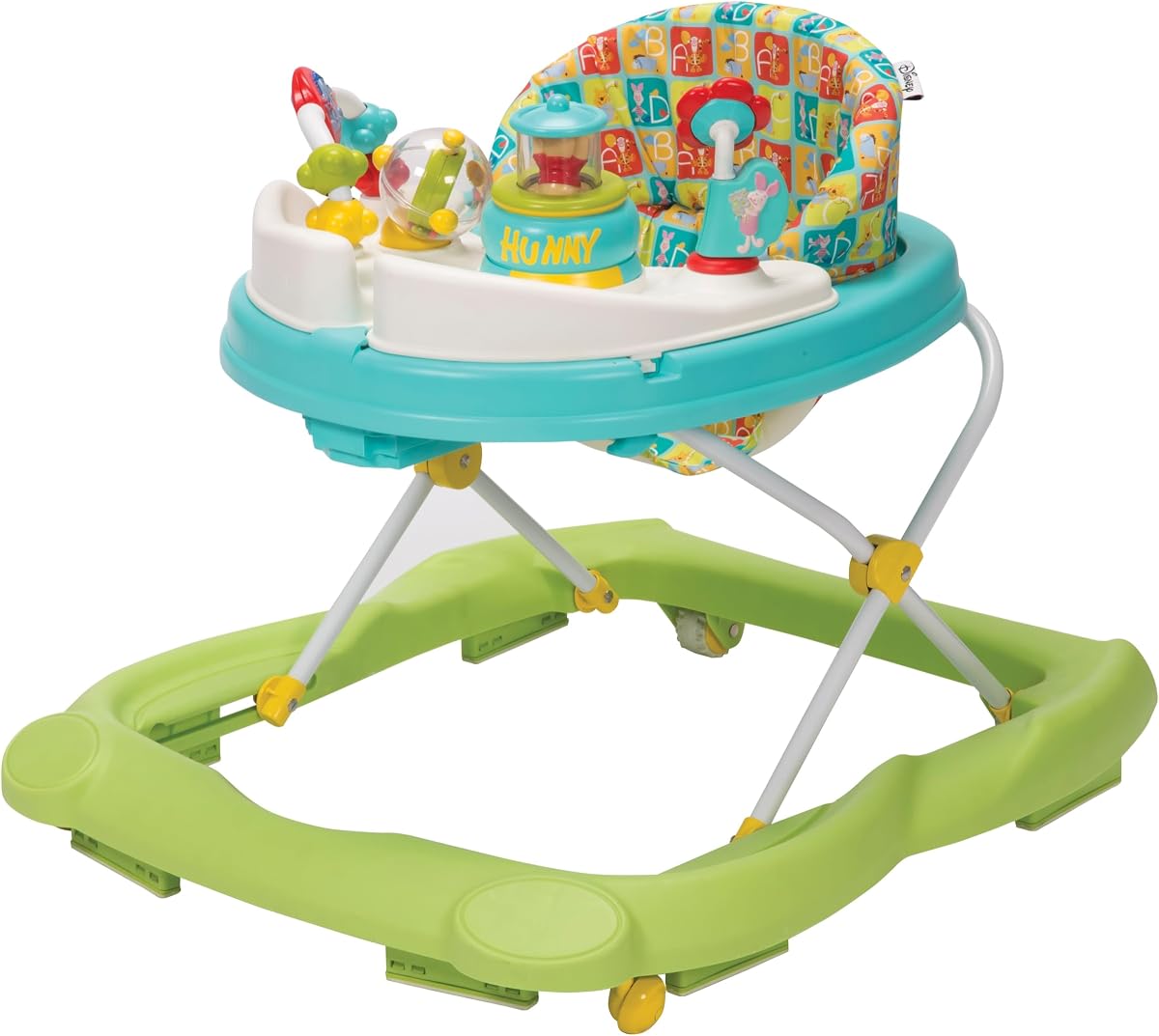Andador de juguetes para bebé Winnie the Pooh, andador para bebé con ruedas, música y luces, rodillas de abejas