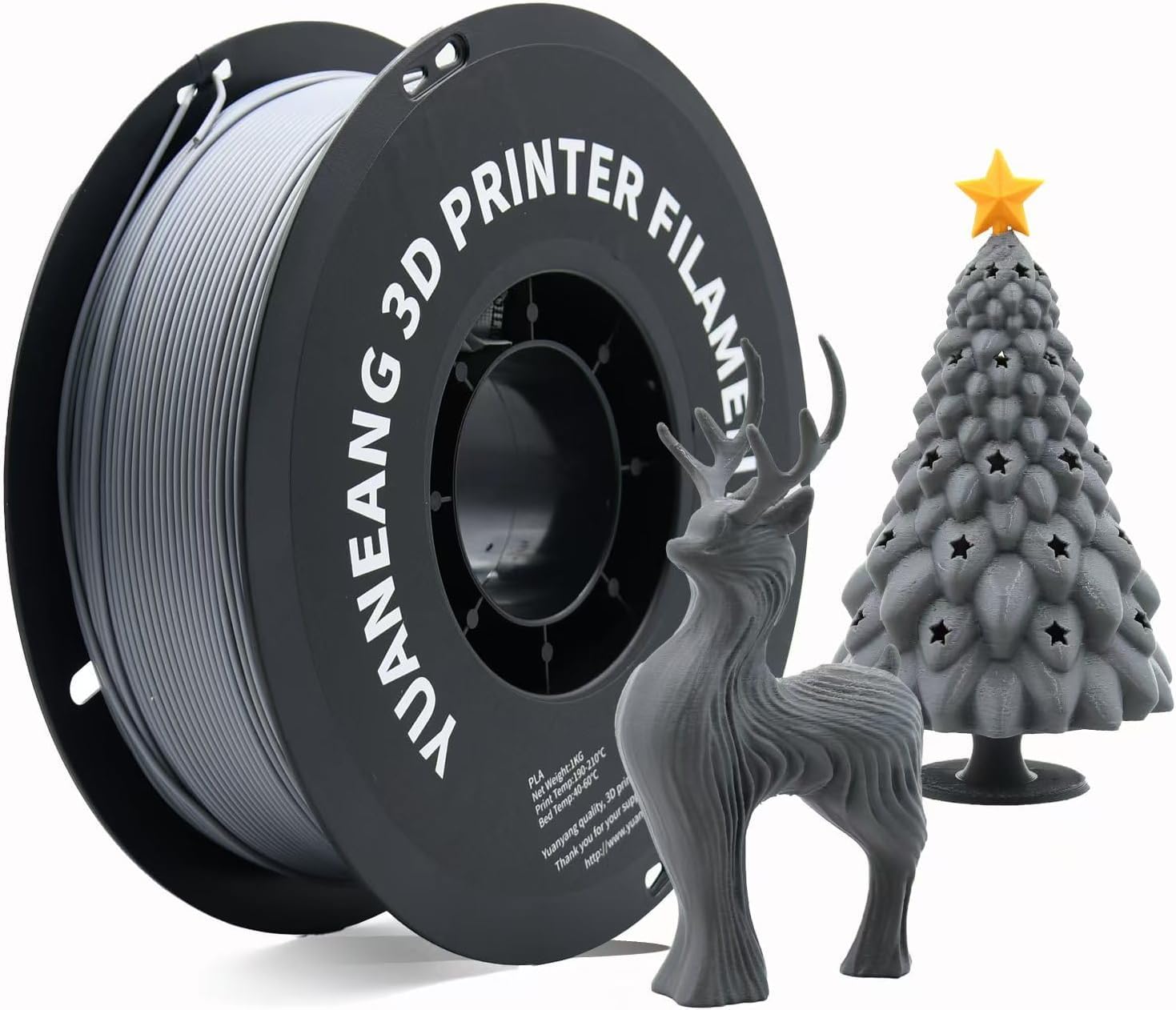 PLA-Filamentbündel für 3D-Drucker, einfarbiges PLA-Filament, 1,75 mm, für die meisten FDM-3D-Drucker, 1 kg x 16 Spulen