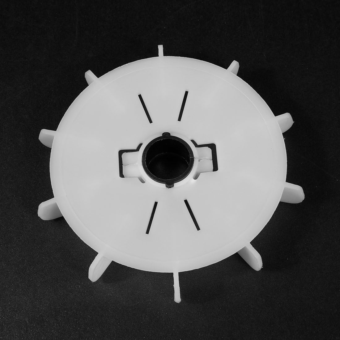 uxcell Motor Fan Blade 170mmx28mm Round Shape Bore White Engineering Plastic 10 Vanes - - 