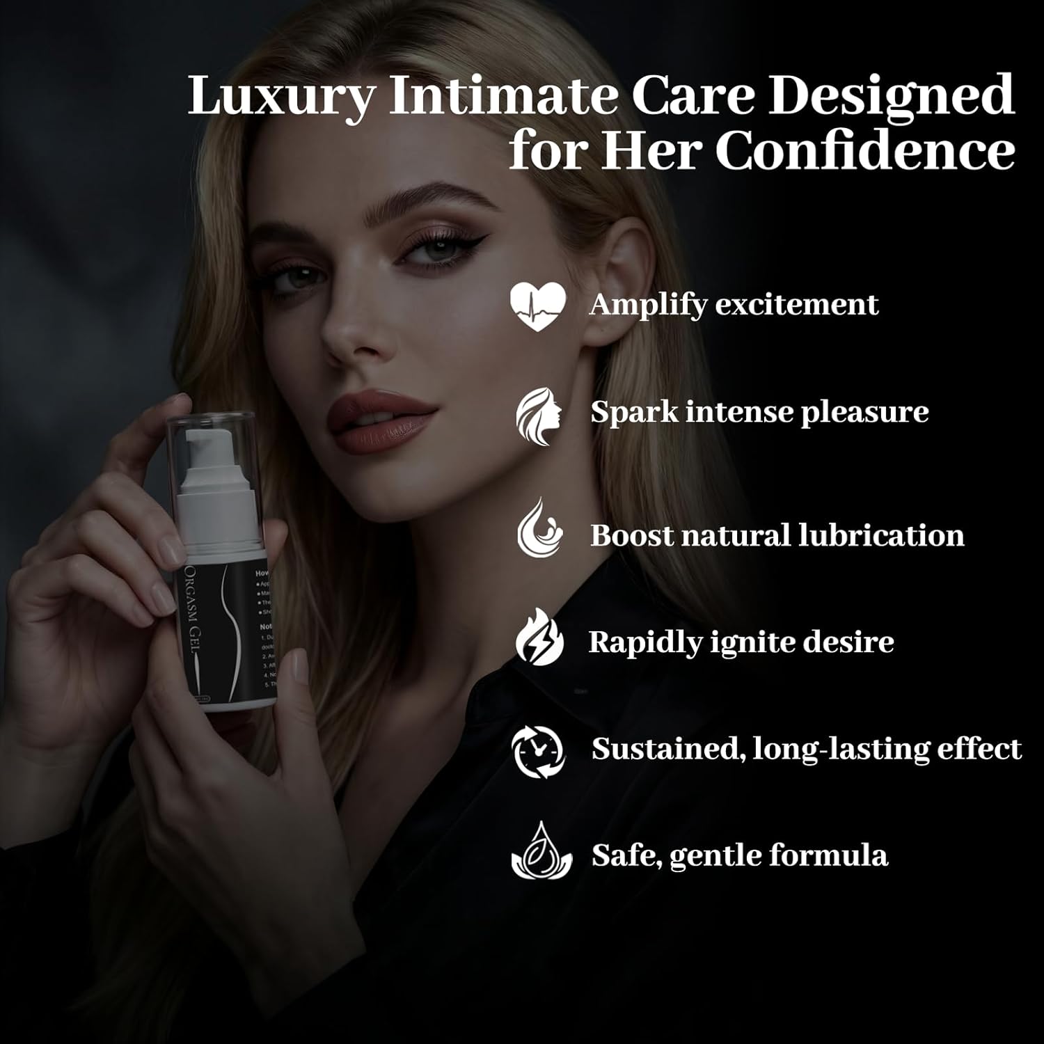 Fast Orgasm Gel for Women - Intense Pleasure & Warming Effect, Female Arousal Gel - Enhances Intimate Experiences and Pleasure 1.18Fl Oz /35ml
