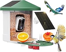 [54% off] HARYMOR Bird Feeder with Camera with AI Identify Birds Species Solar Panel, Smart Bird House with Cam, 2K Live View, Instant Arrival Alerts