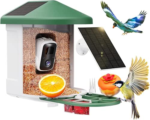 HARYMOR Bird Feeder with Camera with AI Identify Birds Species