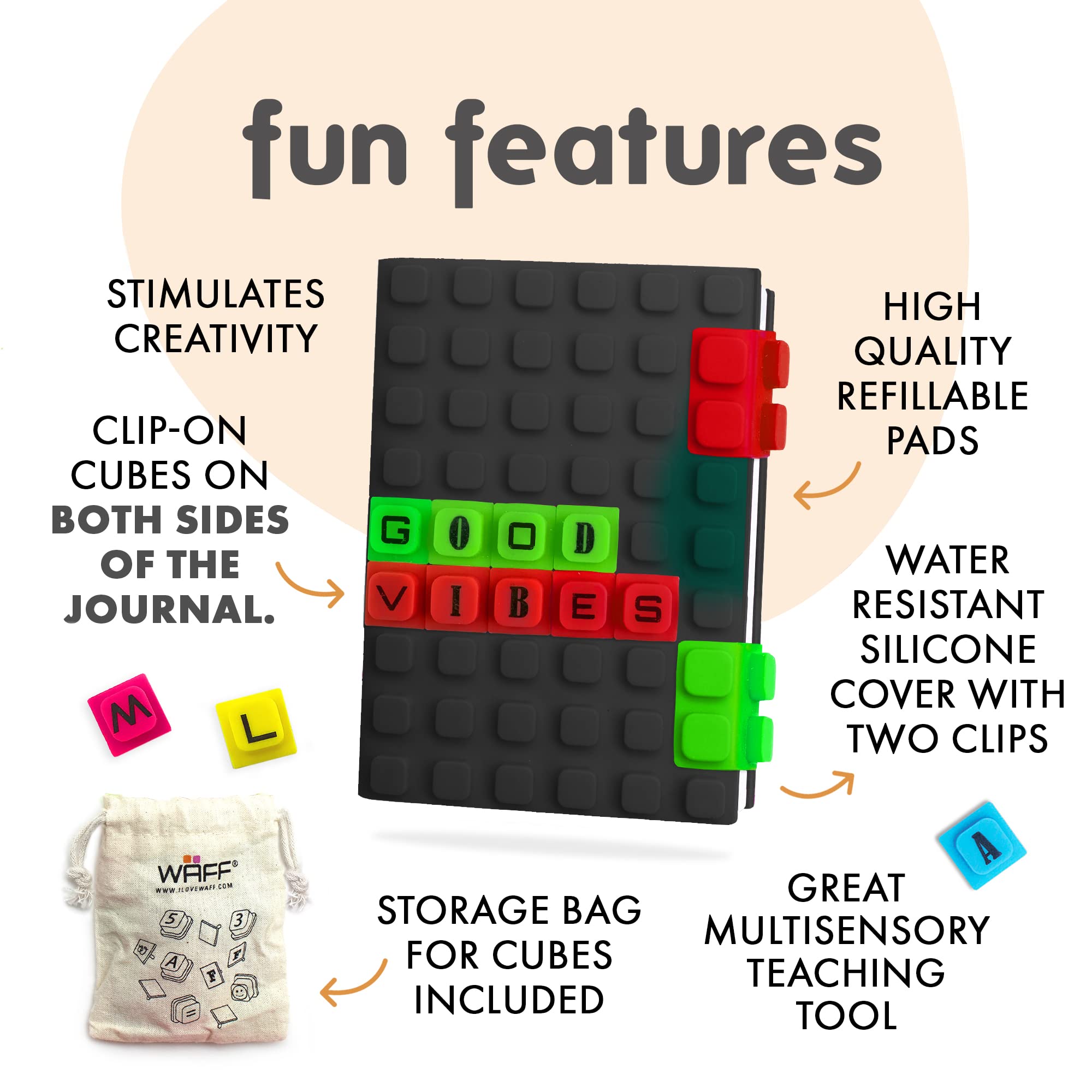 WAFF Combo - Creative Notebook M Black - Image 3