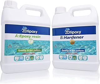 Epoxy Resin Crystal Clear, Food Safe Resin for Bar Table Top, Wood, Art, Jewelry, Super Gloss Resin for Casting, Coating and Art, Mold Casting, Jewellery Making Resin 1:1 Ratio1 Gallon Kit