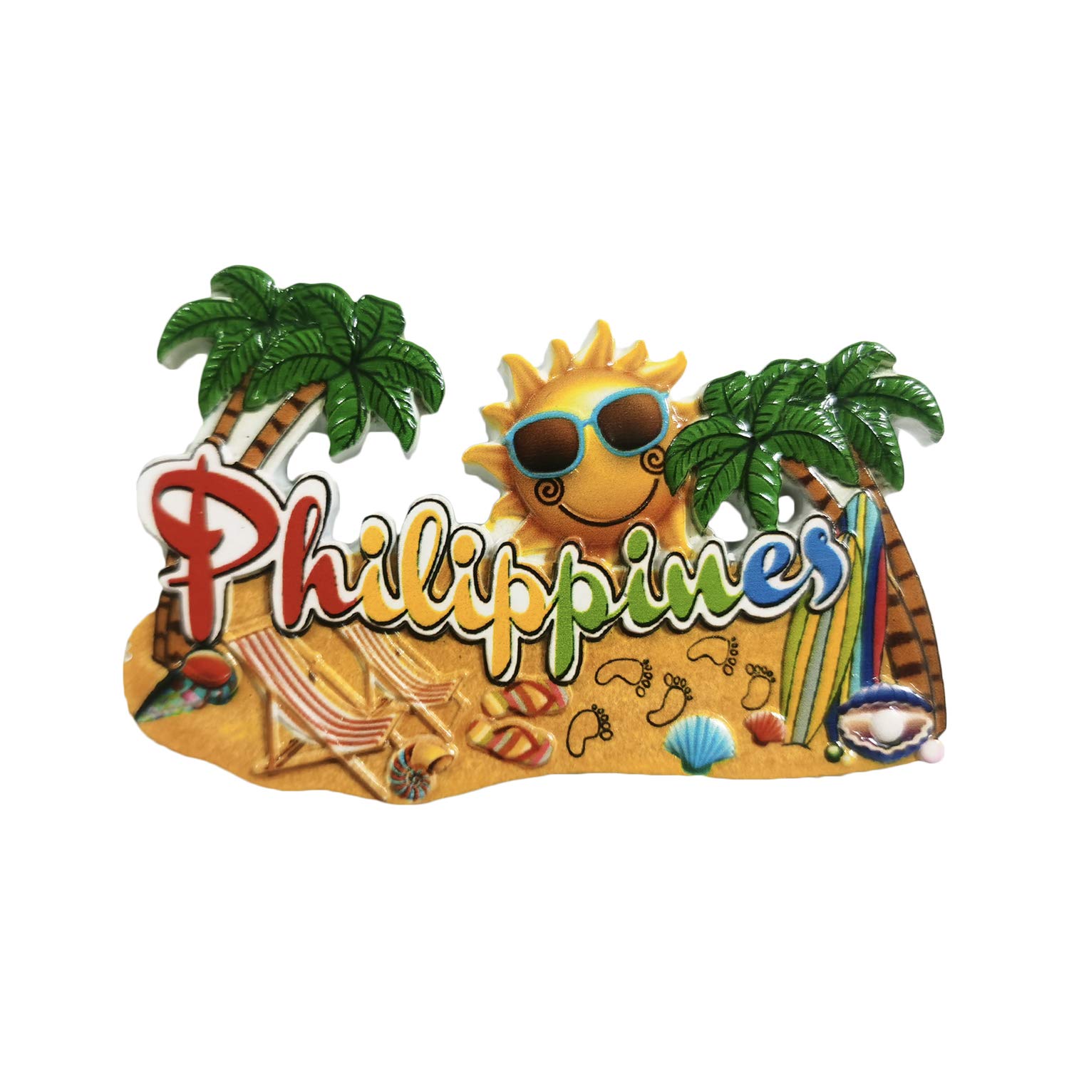 Wedarego Philippines 3D Refrigerator Magnet Resin Travel Souvenirs,Handmade Home & Kitchen Decoration Fridge Magnet Collection Gift