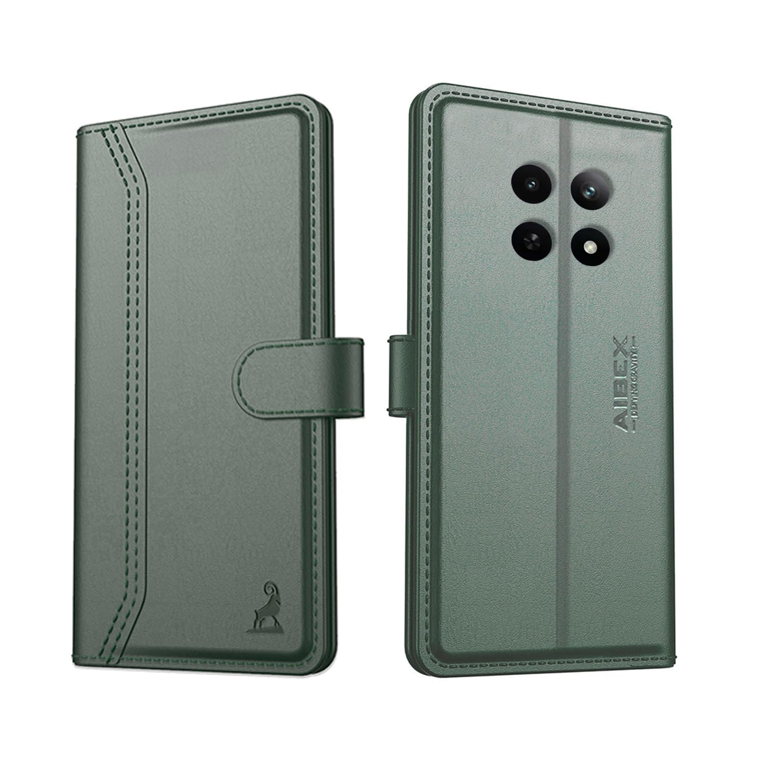 AIBEX ® Realme 13 5G / Realme Narzo 70x 5G / Realme C65 5G / Realme 12X 5G / Realme 12 5G Flip Cover Leather Finish | Inside TPU with Card Pockets | Wallet Stand | Complete Protection Flip Case Green (B0CZ75VMXT) Amazon Price History, Amazon Price Tracker