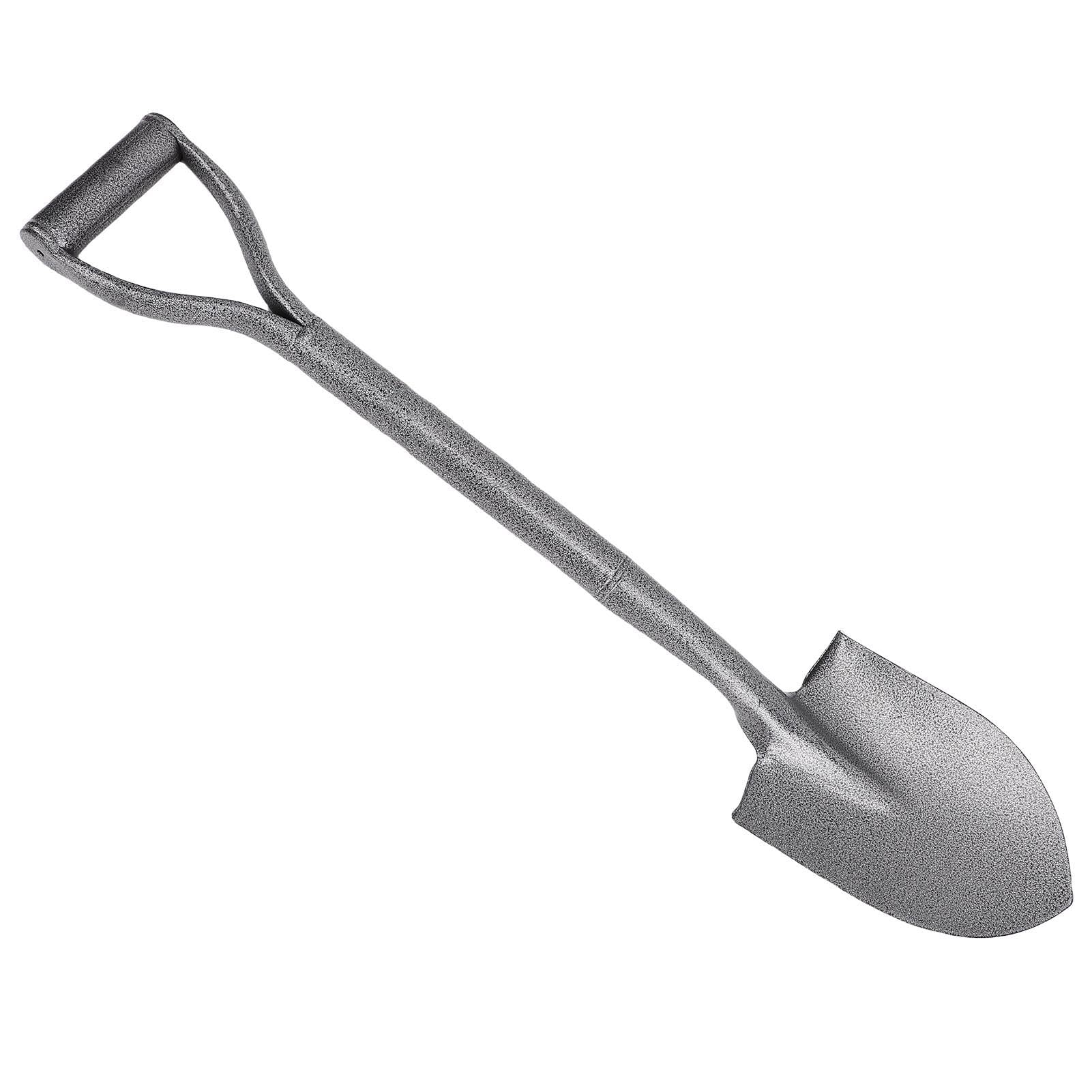 Krótka łopata 76 Cm, Całkowicie Metalowa łopata do Kopania ze Stali Manganowej, z Uchwytem D do Biwakowania, Ogrodnictwa i Wykopów na Zewnątrz