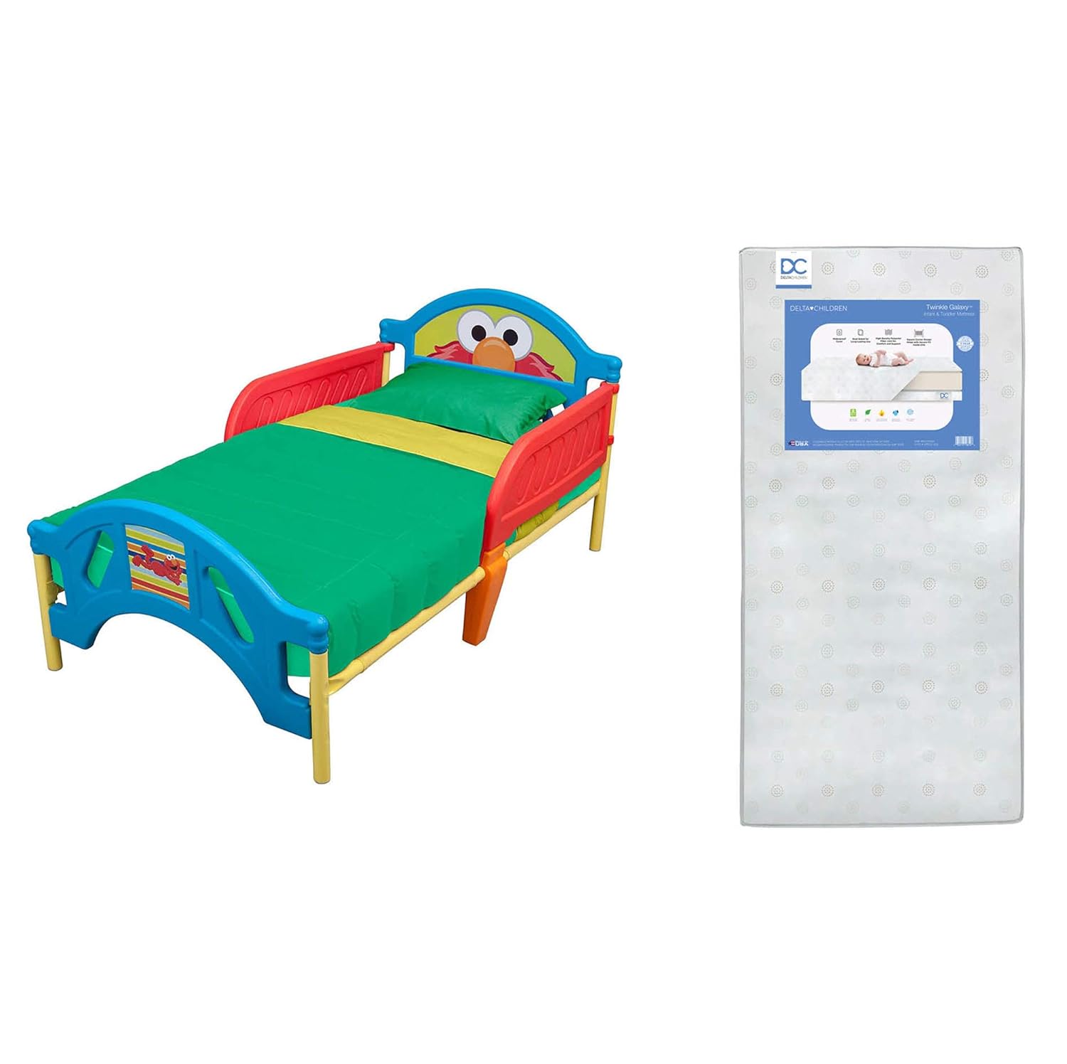 Delta Children Plastic Toddler Bed, Sesame Street