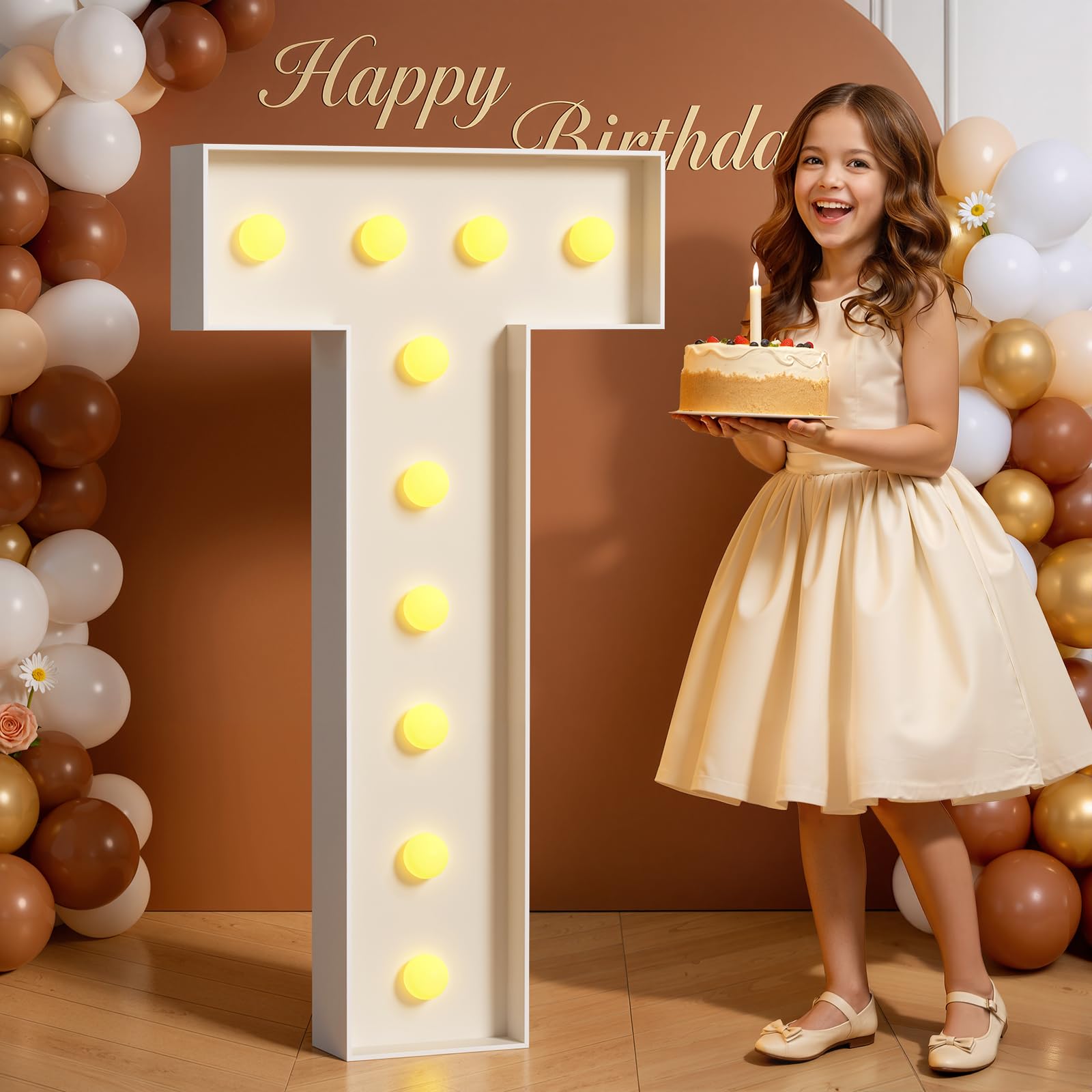 Photo 1 of Tongjoy 4FT Light Up Marquee Letter T