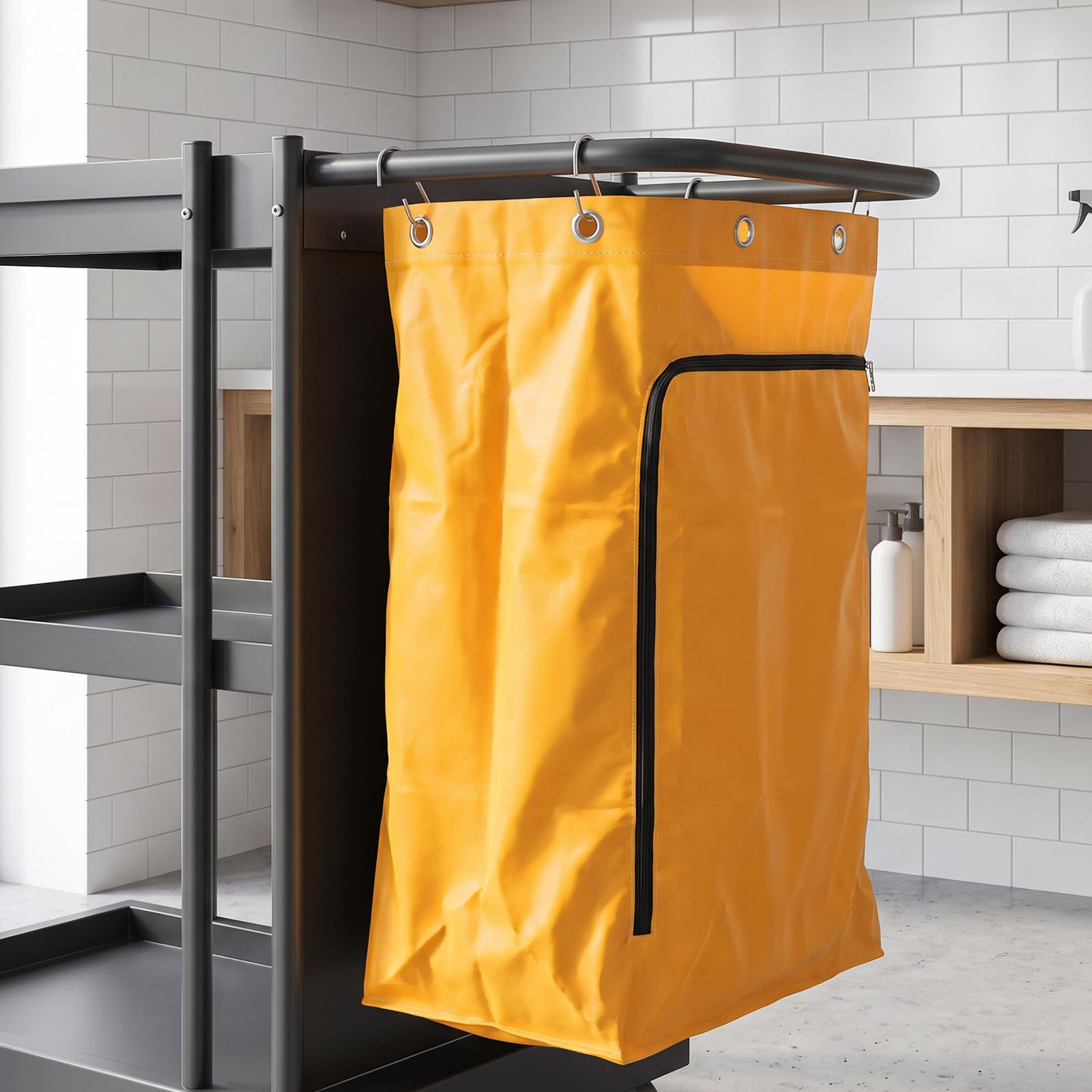 UKCOCO 2 Pièces Paquet de Chariot de Nettoyage Multifonction en Tissu