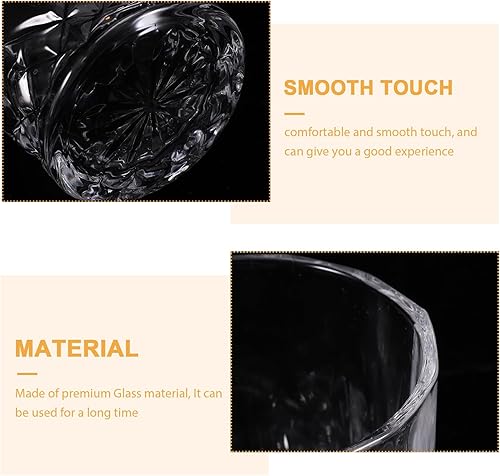 Miniatura 4 de Vasos de whisky Old Fashioned, vasos de 7 onzas, juego de 4 vasos de whisky para cóctel y bourbon (3.3 x 3 pulgadas)